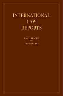 International Law Reports by E. Lauterpacht