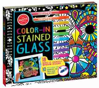 Color-in Stained Glass: 18 Make-it-yourself Window Designs by Editors of Klutz