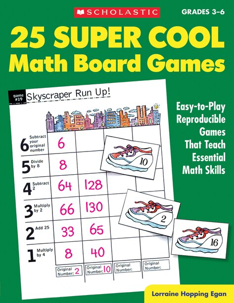 25 Super Cool Math Board Games: Easy-to-Play Reproducible Games That