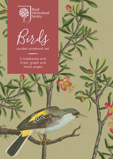 Rhs Birds Pocket Notebook Set by Royal Horticultural Society
