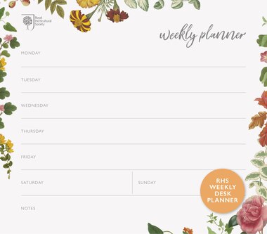 Rhs Weekly Desk Planner by Royal Horticultural Society