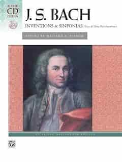Bach - Inventions And Sinfonias (2 And 3 Part Inventions): Comb Bound Book And Cd de Johann Sebastian Bach