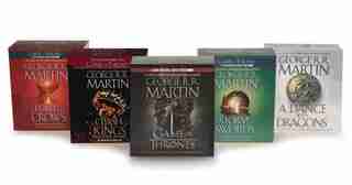 George R. R. Martin Song Of Ice And Fire Audiobook Bundle: A Game Of Thrones (hbo Tie-in), A Clash Of Kings (hbo Tie-in), A Storm Of Swords A Feast For Crows, by George R. R. Martin