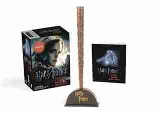 Harry Potter Hermione's Wand With Sticker Kit: Lights Up! by Running Press