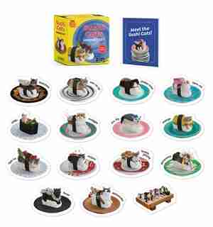 Sushi Cats Magnet Set: They're Magical! de Tange & Nakimushi Peanuts