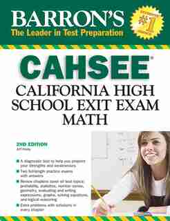 Cahsee--math: California High School Exit Exam by Jeff Hruby