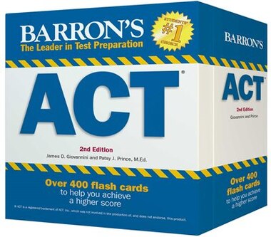 Barron's ACT Flash Cards: 410 Flash Cards to Help You Achieve a Higher Score by James D. Giovannini