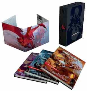 Dungeons & Dragons Core Rulebooks Gift Set (special Foil Covers Edition With Slipcase, Player's Handbook, Dungeon Master's Guide, Monster Manual, Dm Screen) by Wizards Rpg Team