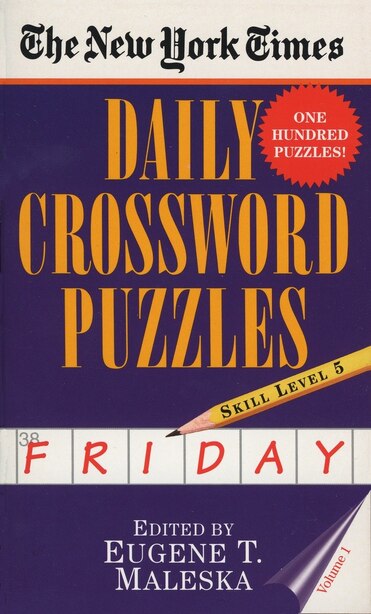 Flip front times The New York Times Daily Crossword Puzzles: Friday, Volume 1: Skill Level 5, Book by New York