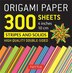 Origami Paper 300 Sheets Stripes And Solids 4" (10 Cm): Tuttle Origami Paper: High-quality Double…