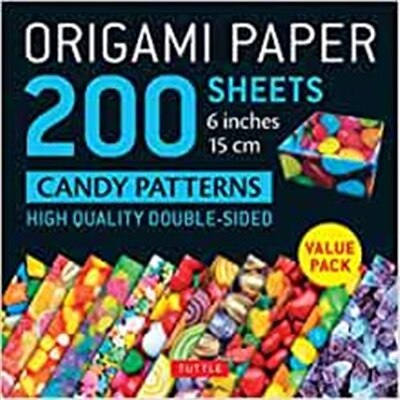 Origami Paper 200 Sheets Candy Patterns 6" (15 Cm): Tuttle Origami Paper: High-quality Double Sided Origami Sheets Printed With 12 Different Designs (i by Tuttle Publishing