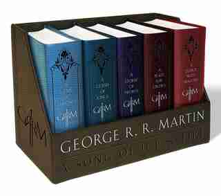George R. R. Martin's A Game Of Thrones Leather-cloth Boxed Set (song Of Ice And Fire Series): A Game Of Thrones, A Clash Of Kings, A Storm Of Swords, A Feast For Crows, And A Dance With Dragons by George R. R. Martin