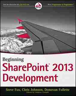 Beginning SharePoint 2013 Development by Steve Fox