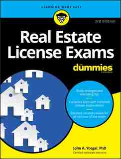 Real Estate License Exams For Dummies With Online Practice Tests by John A. Yoegel