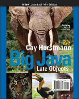Big Java: Late Objects by Cay S. Horstmann
