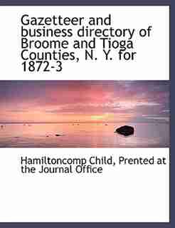 Gazetteer and business directory of Broome and Tioga Counties, N. Y. for 1872-3 by Hamiltoncomp Child