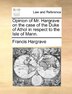Opinion Of Mr. Hargrave On The Case Of The Duke Of Athol In Respect To The Isle Of Mann by Francis Hargrave Paperback | Indigo Chapters