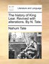 The History Of King Lear. Revived With Alterations by Nahum Tate Paperback | Indigo Chapters
