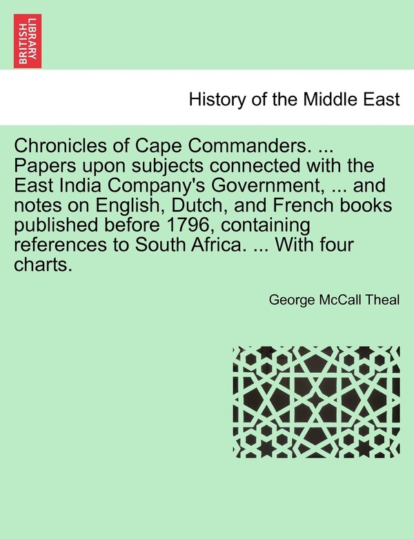 Chronicles Of Cape Commanders, Paperback | Indigo Chapters