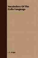 Vocabulary of the Galla Language by J. L. Krape