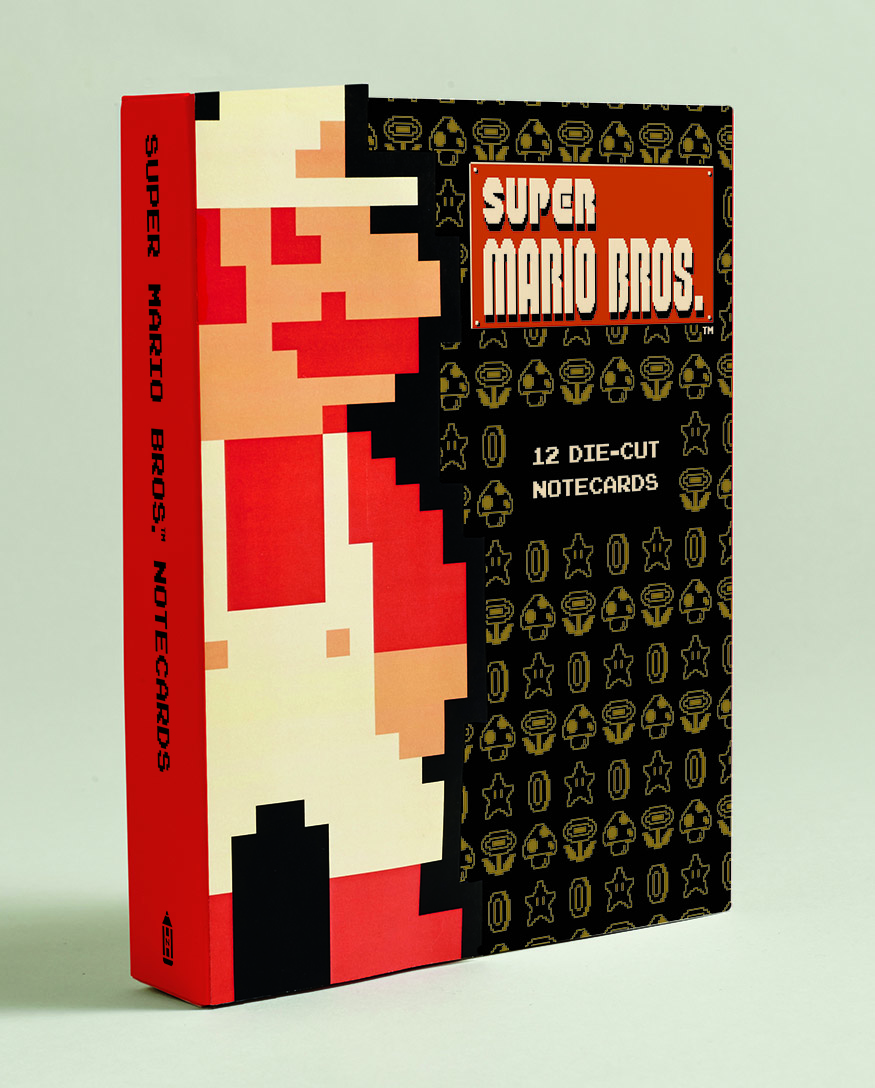 Super Mario Bros. 12 Die-cut Notecards by Nintendo