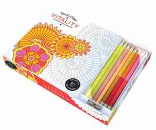 Vive Le Color! Vitality (adult Coloring Book And Pencils): Color Therapy Kit by Abrams Noterie