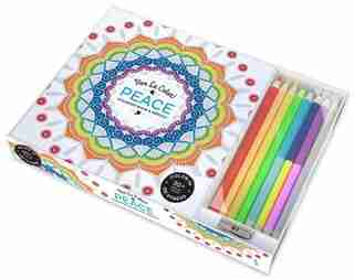 Vive Le Color! Peace (adult Coloring Book And Pencils): Color Therapy Kit by Abrams Noterie