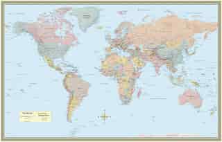 World Map-laminated by Inc. BarCharts, Inc.