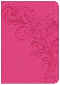 CSB LARGE PRINT COMPACT REFERENCE BIBLE, PINK LEATHERTOUCH by Holman Bible Staff