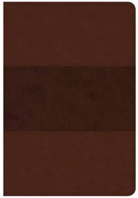 CSB GIANT PRINT REFERENCE BIBLE, SADDLE BROWN LEATHERTOUCH de Holman Bible Staff