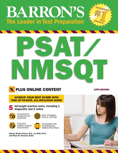 Barron's PSAT/NMSQT with Online Tests: with Bonus Online Tests de Ira K. Wolf