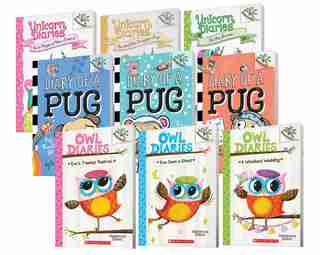 Early Chapter Book Starter Collection: Owl Diaries, Unicorn Dairies & Diary Of A Pug (indigo Exclusive) by Scholastic