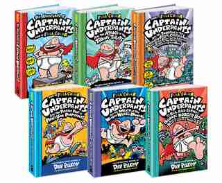 Captain Underpants Full-color Collection: Books 1-6 (indigo Exclusive) by Dav Pilkey