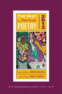 The Best American Poetry 2013 by David Lehman
