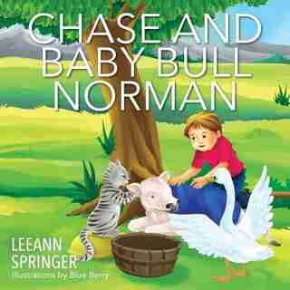Chase And Baby Bull Norman by Leeann Springer