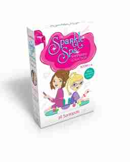 The Sparkle Spa Shimmering Collection Books 1-4 (Glittery nail stickers inside!): All That Glitters; Purple Nails and Puppy Tails; Makeover Magic; True Colors by Jill Santopolo