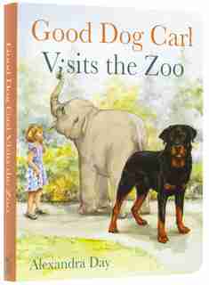 Good Dog Carl Visits The Zoo - Board Book by Alexandra Day