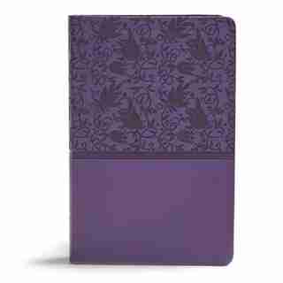 Kjv Giant Print Reference Bible, Purple Leathertouch, Indexed by CSB Bibles by Holman