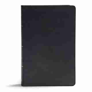Kjv Giant Print Reference Bible, Black Leathertouch, Indexed by CSB Bibles by Holman