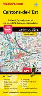Cantons de l'Est Map by MapArt