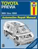 Toyota Previa: 1991 thru 1995 by John Haynes