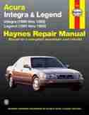 Acura Integra (1990 thru 1993) & Legend (1991 thru 1995): Legend 1991 Thru 1995 by John Haynes