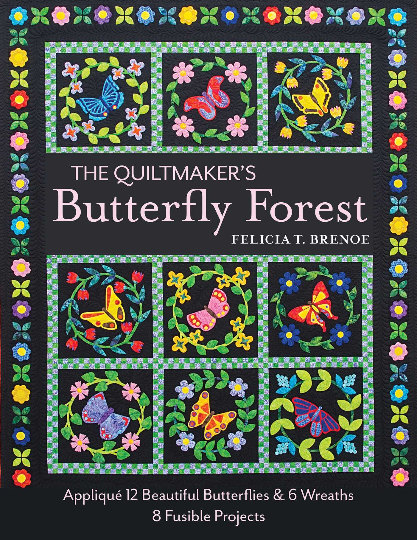 Butterfly Quilt Appliques Set of 12 Press and Sew Style 2 Item 29