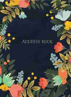 Address Book Modern Floral Large by Mia Charro