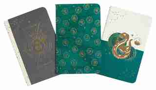 Harry Potter: Slytherin Constellation Sewn Pocket Notebook Collection (set Of 3) by Insight Editions