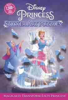 Disney Princess Sticker Art Puzzles by Gina Gold