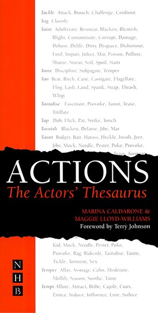 Actions The Actor S Thesaurus Book By Marina Caldarone Paperback Www Chapters Indigo Ca