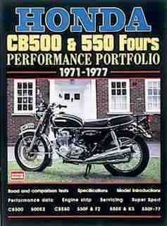 Honda CB500 & 550 Fours: Performance Portfolio 1971-1977 by R.M. Clarke