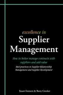 Excellence in Supplier Management by Stuart Emmett