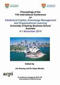 Proceedings of the 11th International Conference on Intellectual Capital, Knowledge Management and Organisational Learning by Jim Rooney